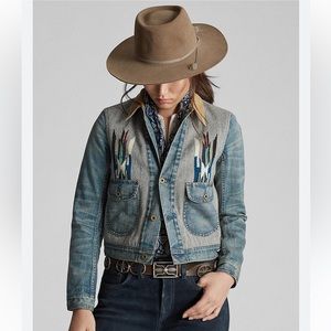 New Ralph Lauren RRL Limited Edition Cowboy Denim Jacket